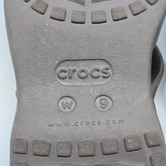 Crocs Meleen Twist Sandal Brown/ Taupe Sail Comfort Slip On Women's Size 9 - Picture 11 of 11